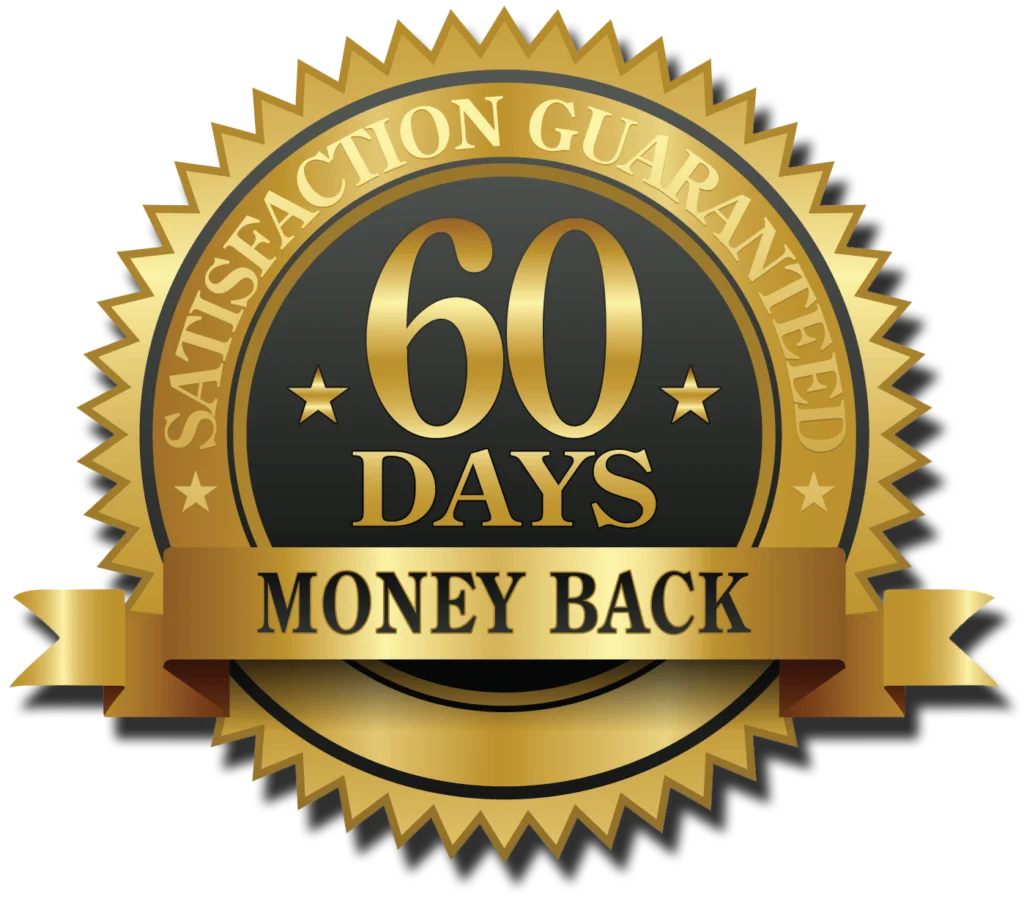 JellyForce 60-day money-back guarantee seal